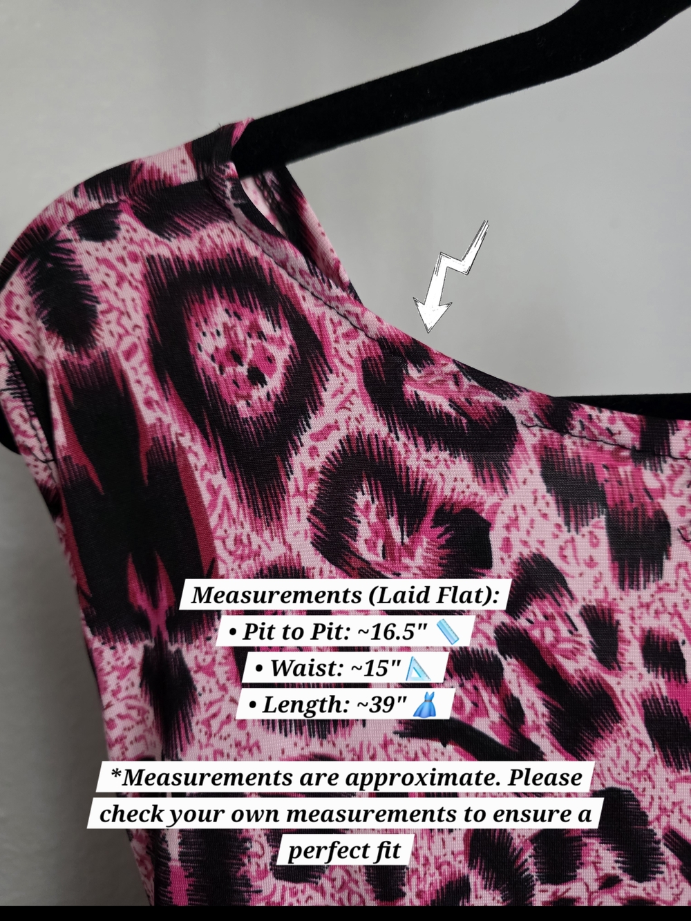 Jon & anna New York Pink Leopard Print Faux Wrap Midi Dress Size S - Picture 6 of 6